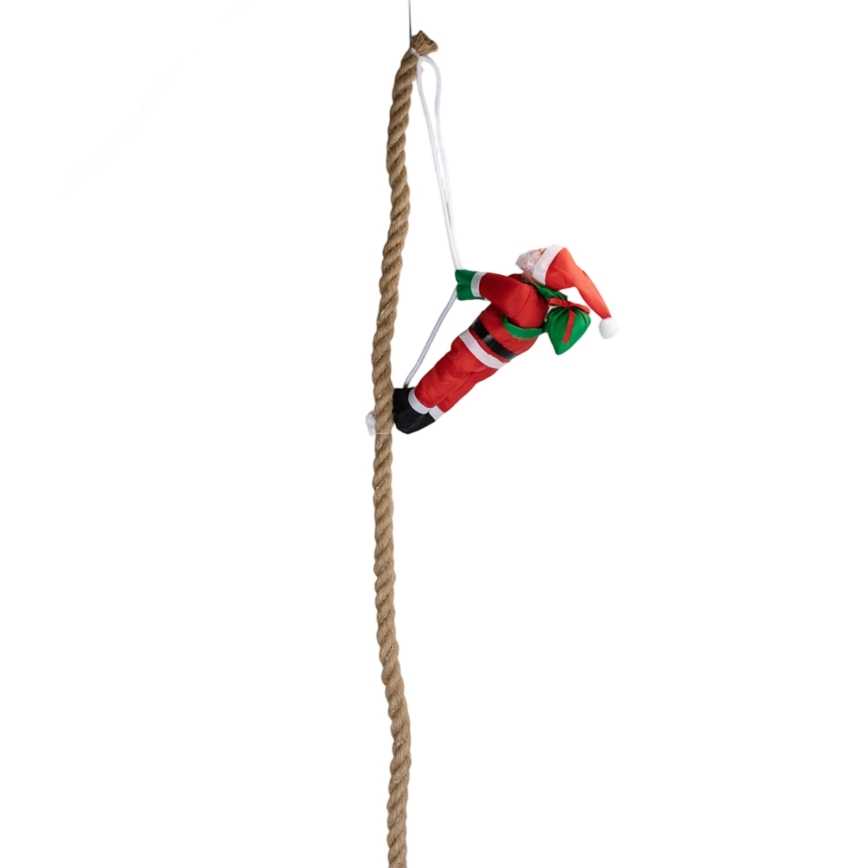 Aigostar - LED външна коледна декорация LED/4xAA IP44 Дядо Коледа с парашут