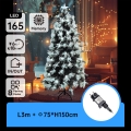 Aigostar - LED Външна коледна елха 165xLED/8 функции 1,5 m IP44 студено бяло