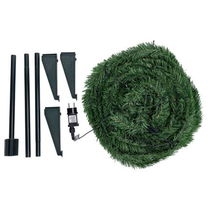 Aigostar - LED външна коледна елха 80xLED 1,2m IP44 зелена топла бяла