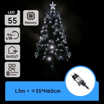 Aigostar - LED Външна коледна елха LED/3,6W/230V 60 cm IP44 студена бяла