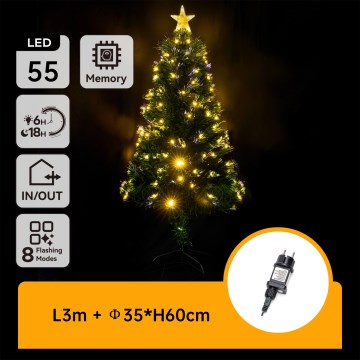 Aigostar - LED външна коледна елха LED/3,6W/230V 60 cm IP44 топла бяла