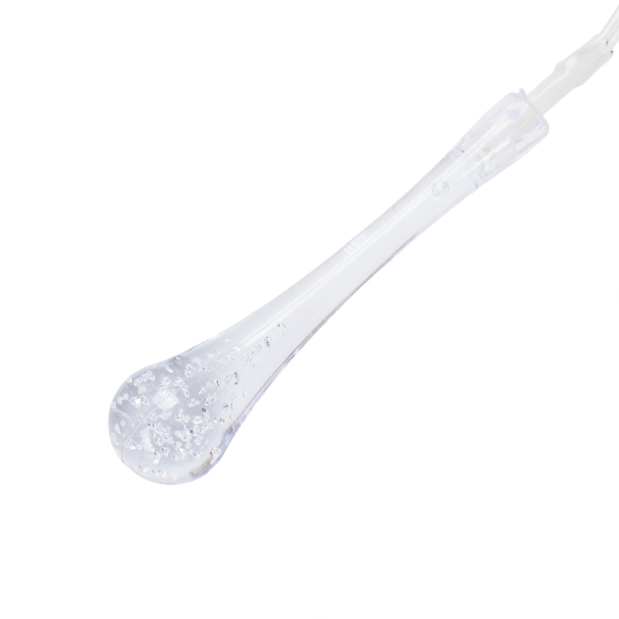 Aigostar - LED външен коледен гирлянд 100xLED/8 функции, 3xAA, 10 м, IP44, топла бяла светлина, капковидни