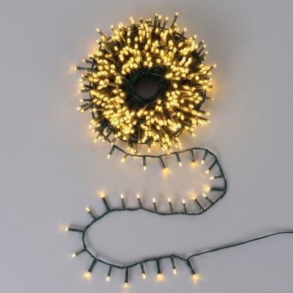 Aigostar - LED външна коледна гирлянда 1000xLED/8 функции 23m IP44 топла бяла светлина