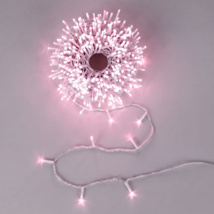 Aigostar - LED Външна коледна гирлянда 100xLED/8 функции 13m IP44 розова
