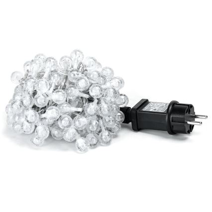 Aigostar - LED външна коледна гирлянда 100xLED/8 функции 13m IP44 студено бяло