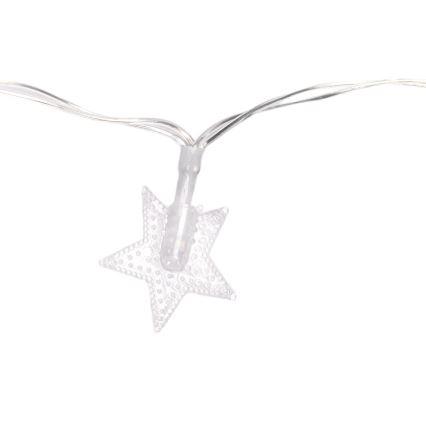 Aigostar - Външна LED коледна гирлянда 100xLED/8 режима 3xAA 10 m IP44 студено бяло