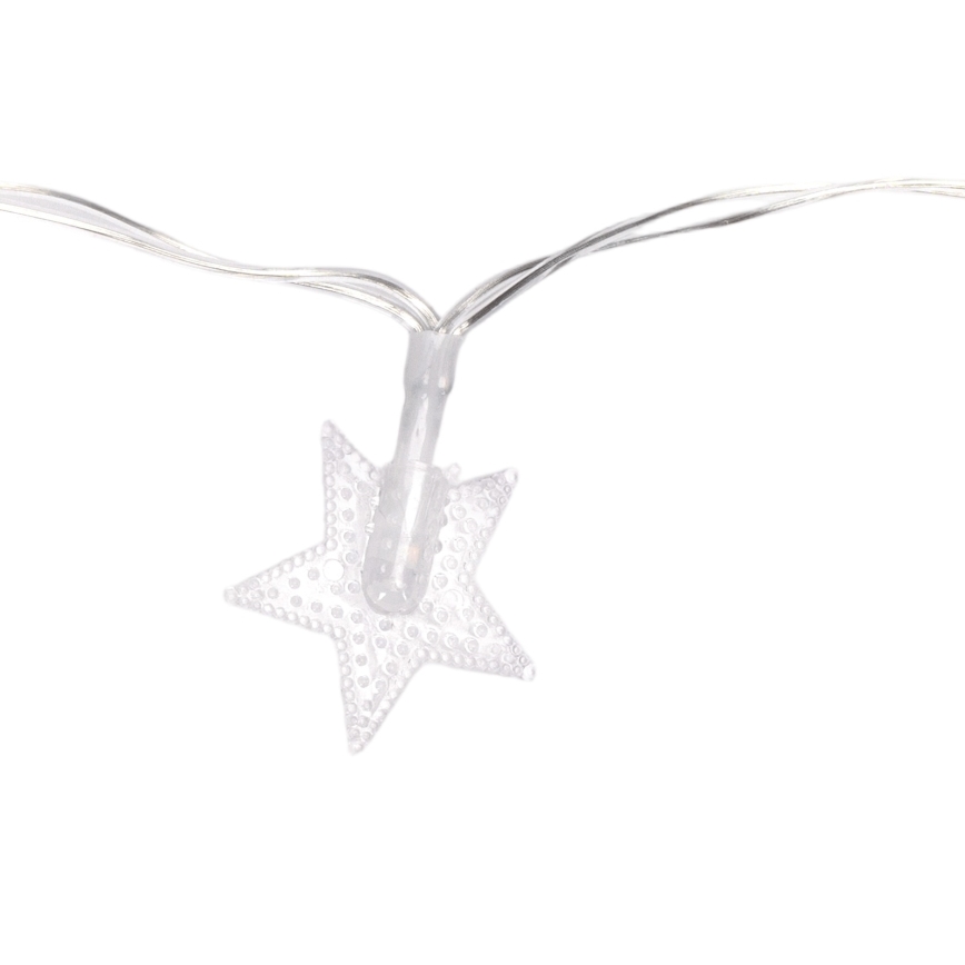 Aigostar - Външна LED коледна гирлянда 100xLED/8 режима 3xAA 10 m IP44 студено бяло