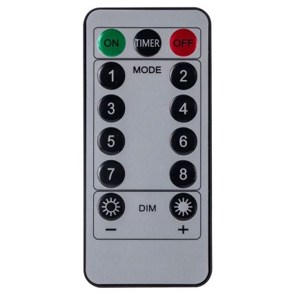 Aigostar - LED външна коледна гирлянда 120xLED/8 функции 3x0,6 m IP44 топла бяла + дистанционно управление