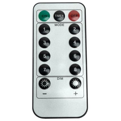 Aigostar - LED външна коледна гирлянда 120xLED/6W/230V/8 функции 3x0,6m IP44 студено бяло + дистанционно управление