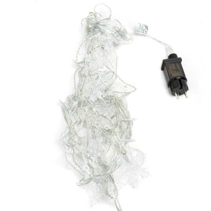 Aigostar - LED външна коледна гирлянда 120xLED/8 режима 3x0,7m IP44 студено бяло + дистанционно управление