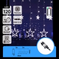 Aigostar - LED външна коледна гирлянда 120xLED/8 функции 3x0,6 m IP44 студено бяла + дистанционно управление