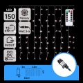 Aigostar - LED Външна коледна гирлянда 150xLED/6W/230V/8 функции 1,5x1m IP44 студено бяло + дистанционно управление