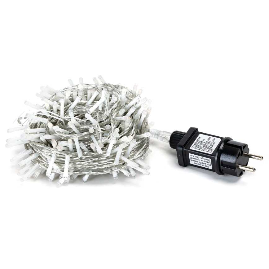 Aigostar - LED външна коледна гирлянда 200 LED / 8 функции, 23 m, IP44, многоцветна