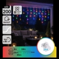 Aigostar - LED външна коледна гирлянда, 200 LED, 8 режима, захранване 3 x AA, 13 x 0,6 m, IP44, многоцветна