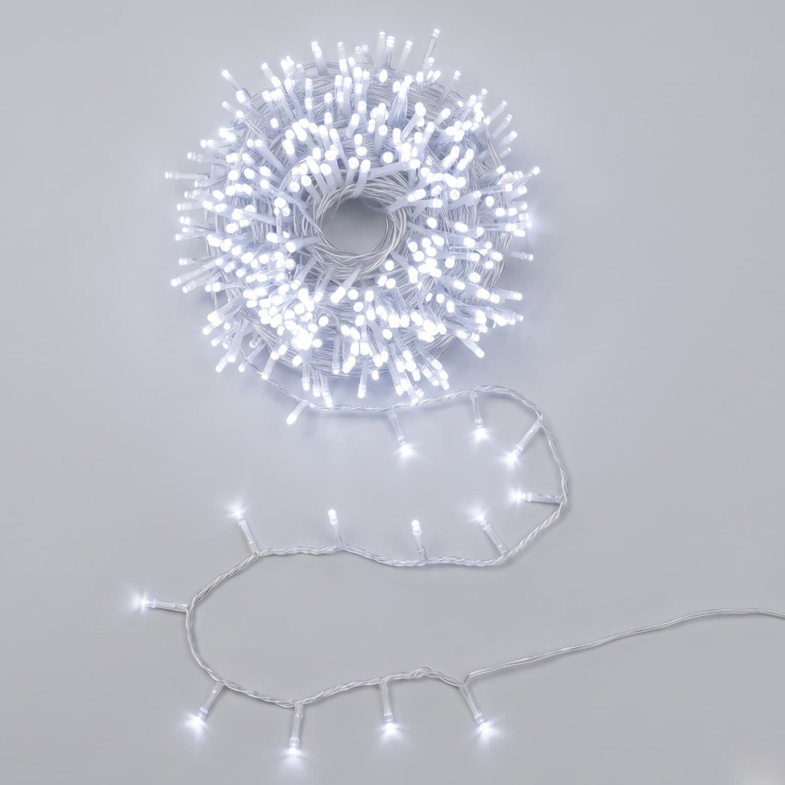 Aigostar - LED Външна коледна гирлянда 200xLED/8 функции 13m IP44 студено бяла