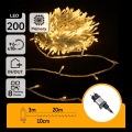 Aigostar - LED външна коледна гирлянда 200xLED/8 функции 23m IP44 топла бяла