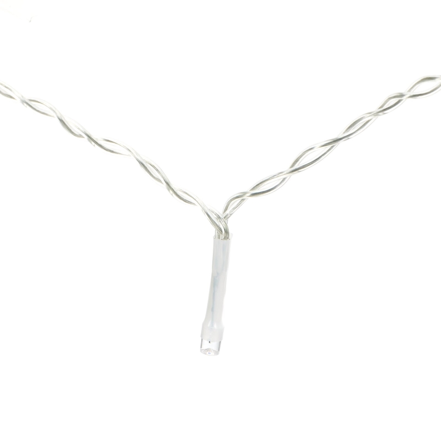 Aigostar - LED външна коледна гирлянда 200xLED/8 функции 3xAA 5x2m IP44 топла бяла светлина