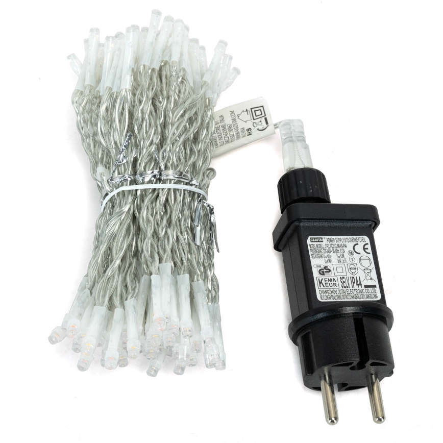 Aigostar - LED външна коледна гирлянда 300 LED, 8 режима, 3 x 1 м, IP44, топла бяла светлина + дистанционно управление