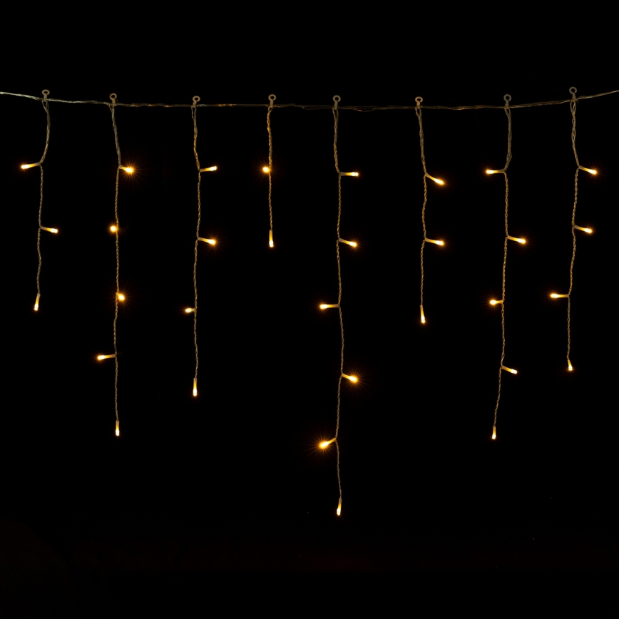 Aigostar - LED външна коледна гирлянда 300 LED/8 режима 3xAA 18x0,6 m IP44 топла бяла