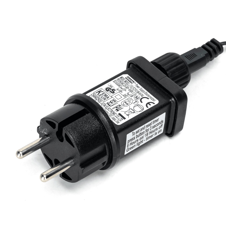 Aigostar - LED външна коледна гирлянда, 400 LED, 8 режима, 23 m, IP44, топла бяла светлина