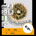 Aigostar - LED външна коледна гирлянда 400xLED/8 функции 13m IP44 топла бяла