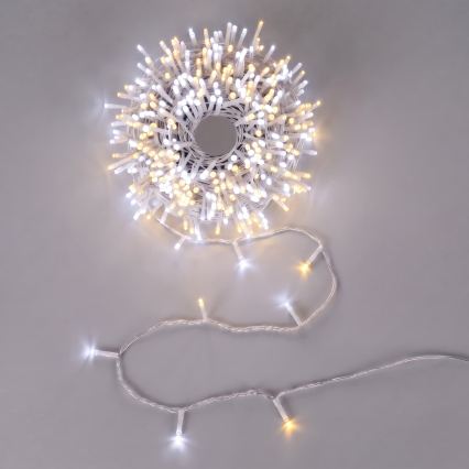 Aigostar - LED външен коледен гирлянд 400xLED/8 функции 43m IP44 топла бяла/студена бяла