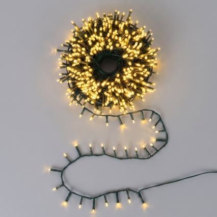 Aigostar - LED външна коледна гирлянда 500xLED/8 функции 13m IP44 топла бяла