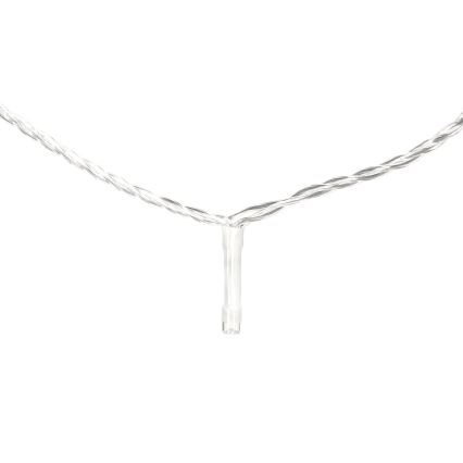 Aigostar - LED външна коледна гирлянда 50xLED/8 функции 8m IP44 студено бяло