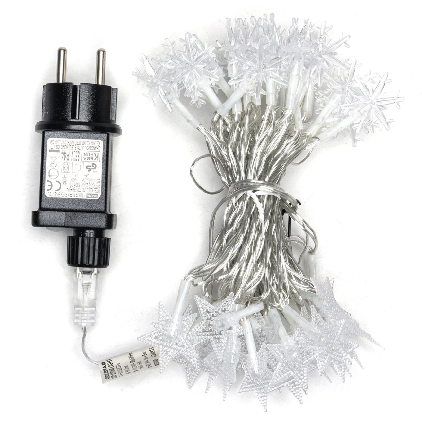 Aigostar - LED външна коледна гирлянда 50xLED/8 функции 8m IP44 топла бяла