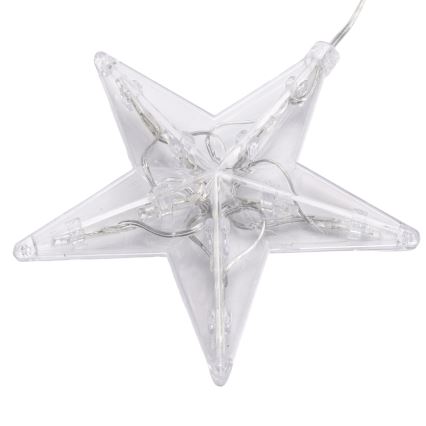 Aigostar - LED външна коледна гирлянда 70xLED 1,2x1m IP44 студено бяло звезди