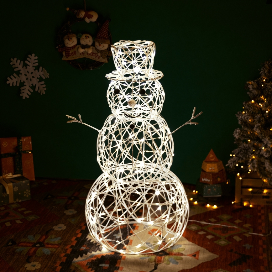 Aigostar - LED външна коледна декорация 3,6W/31/230V 2700K 120 cm IP44 снежен човек