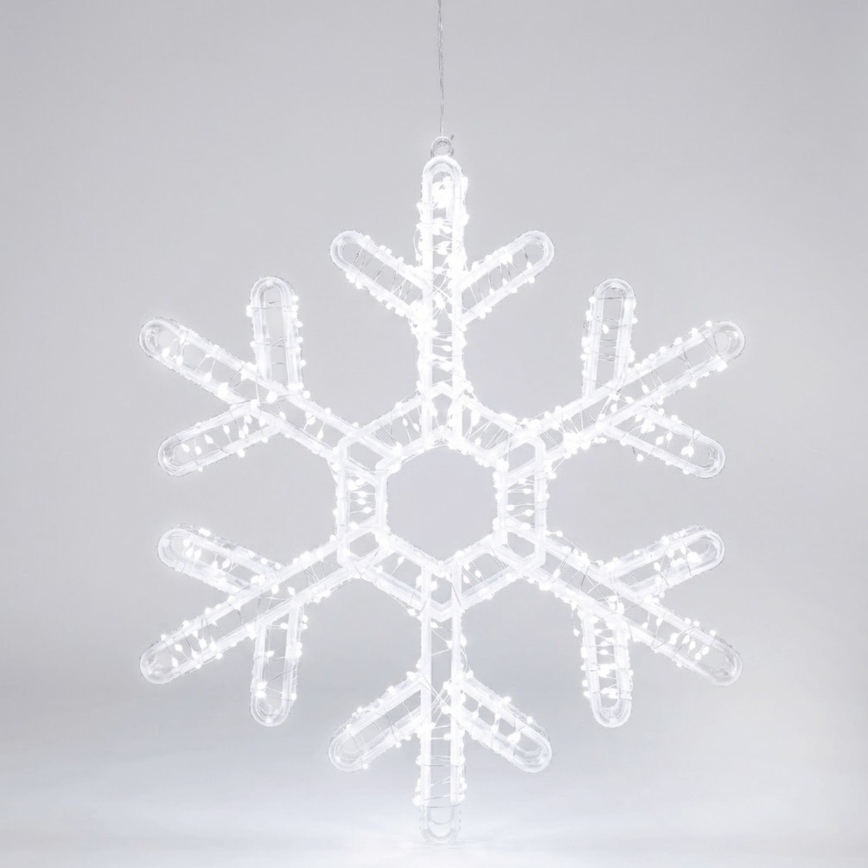 Aigostar - LED Външна коледна декорация 540xLED/6W/230V IP44 студено бяла 43cm снежинка