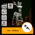 Aigostar - LED външна коледна украса LED/3,6W/31/230V 2700K 105 cm IP44 елен