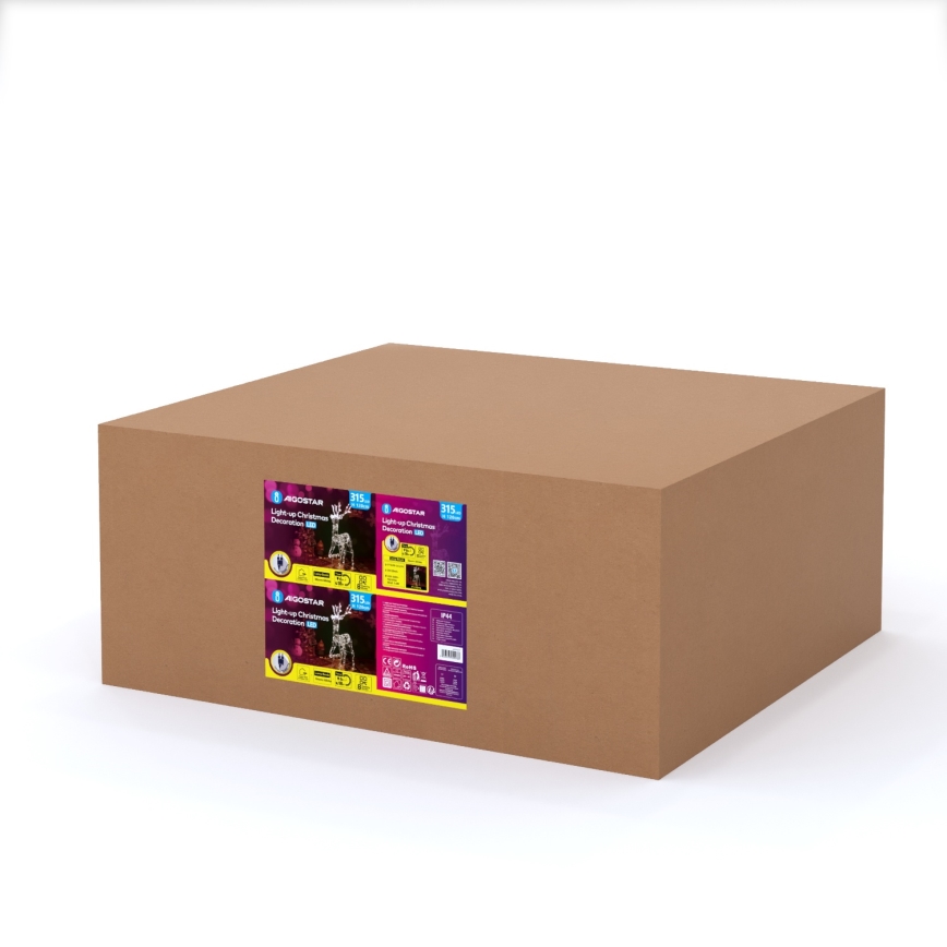 Aigostar - LED Външна коледна украса LED/3,6W/31/230V 2700K 120 cm IP44 северен елен