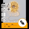 Aigostar - LED външна коледна верига 100xLED/8 функции 5,3m IP44 топла бяла