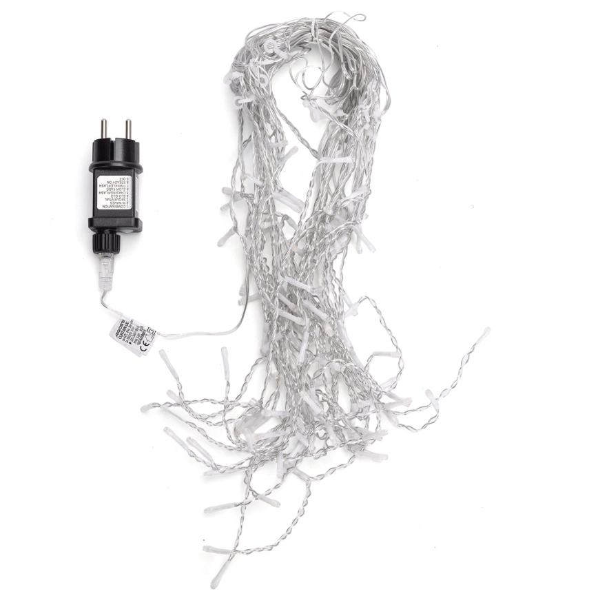 Aigostar - LED Външна коледна верига 100xLED/8 функции 5x0,4m IP44 топло бяло