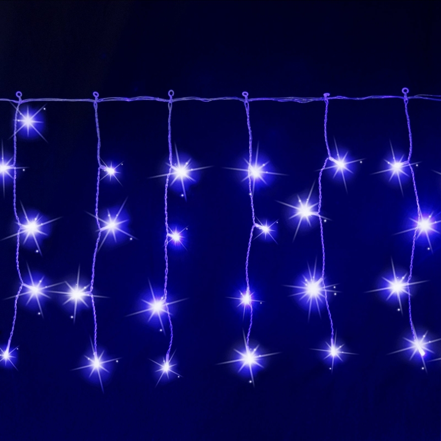 Aigostar - LED външна коледна верига 200xLED 8x0,4m IP44 синя