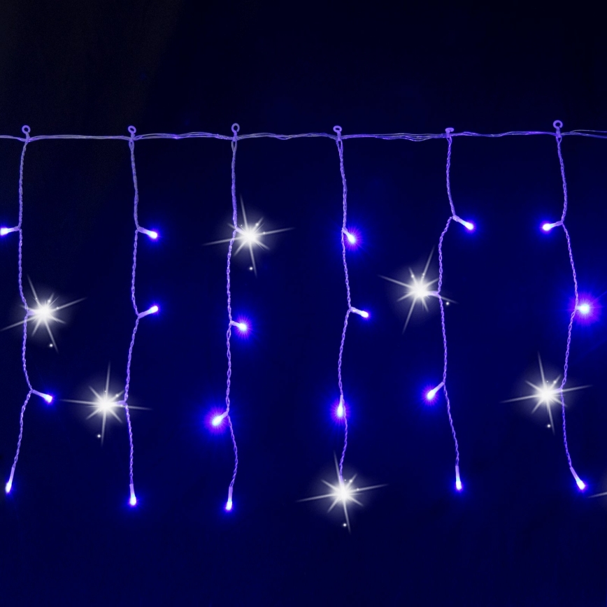 Aigostar - LED външна коледна верига 200xLED 8x0,4m IP44 синя