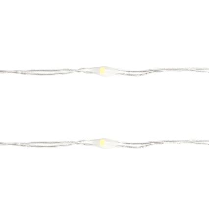 Aigostar - LED Коледен гирлянд 100xLED/3xAA 10,3м студено бяло