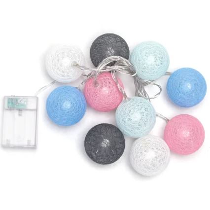 Aigostar - LED коледен гирлянд 10xLED/3xAA 2m топла бяла светлина