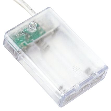 Aigostar - LED коледен гирлянд 20xLED/3xAA 2,3m студено бяло
