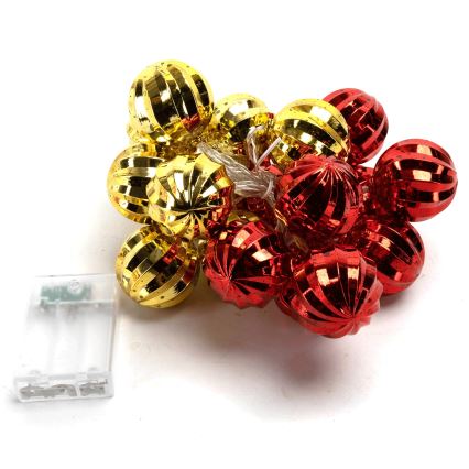 Aigostar - LED коледен гирлянд 20xLED/3xAA 2 m топло бяло