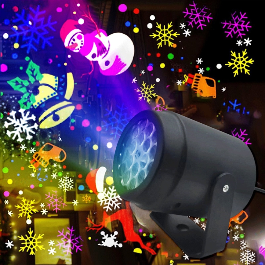 Aigostar - LED Коледен прожектор за снежинки LED/5W/230V многоцветен