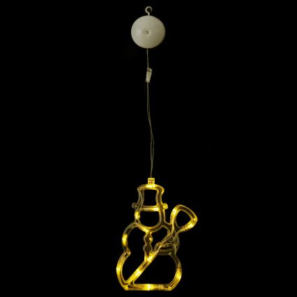 Aigostar - LED коледна декорация 10xLED/3xAAA снежен човек 20,5 cm