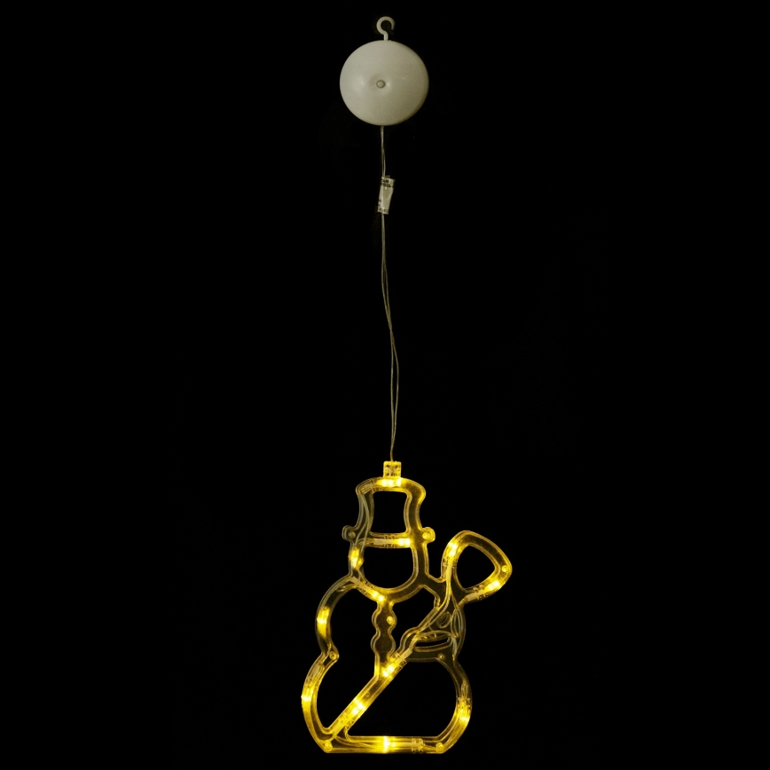 Aigostar - LED коледна декорация 10xLED/3xAAA снежен човек 20,5 cm