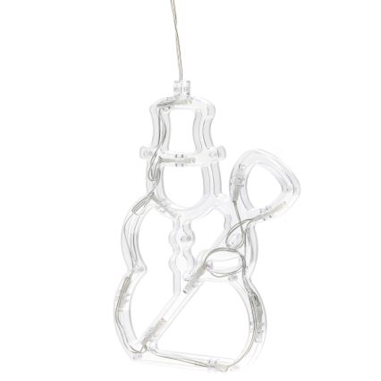 Aigostar - LED коледна декорация 10xLED/3xAAA снежен човек 20,5 cm