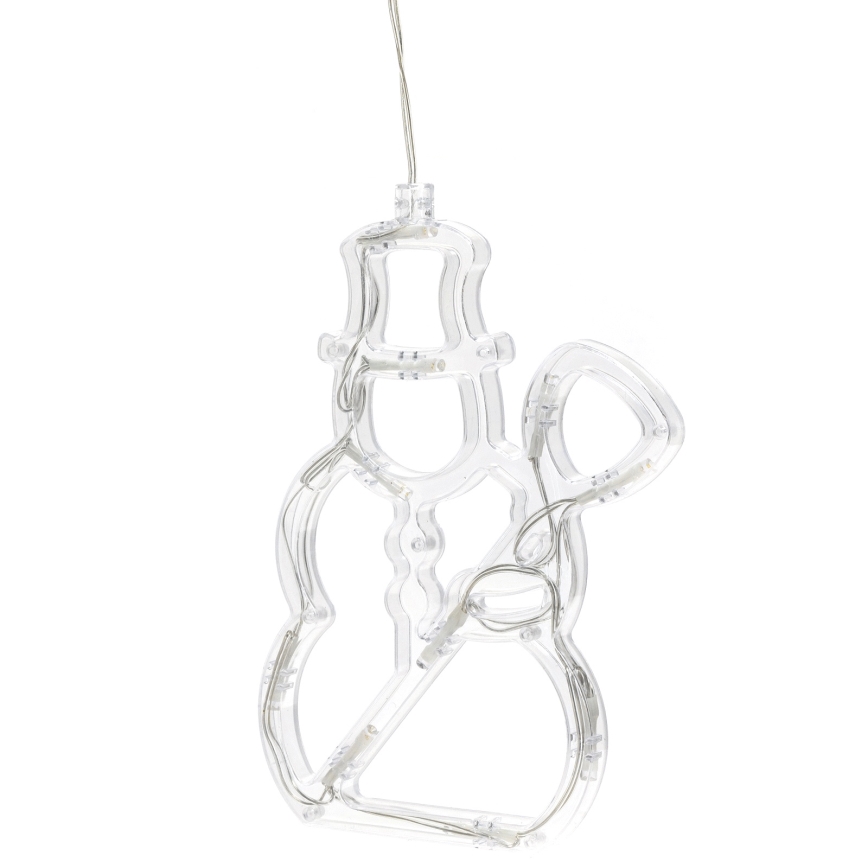 Aigostar - LED коледна декорация 10xLED/3xAAA снежен човек 20,5 cm