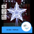 Aigostar - LED коледна декорация 16xLED/3xAA студено бяла звезда