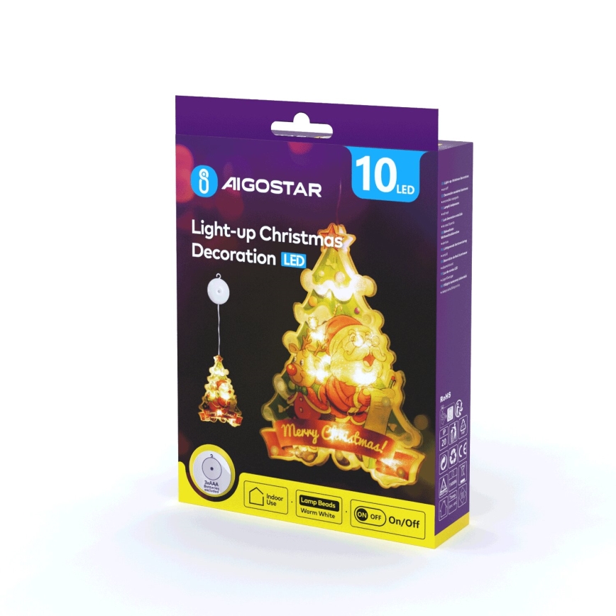 Aigostar - LED Коледна декорация LED/3xAAA дърво 15 см