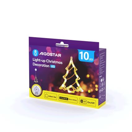 Aigostar - LED Коледна декорация LED/3xAAA дърво 20 см